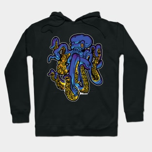 Giant Blue Octopus Hoodie